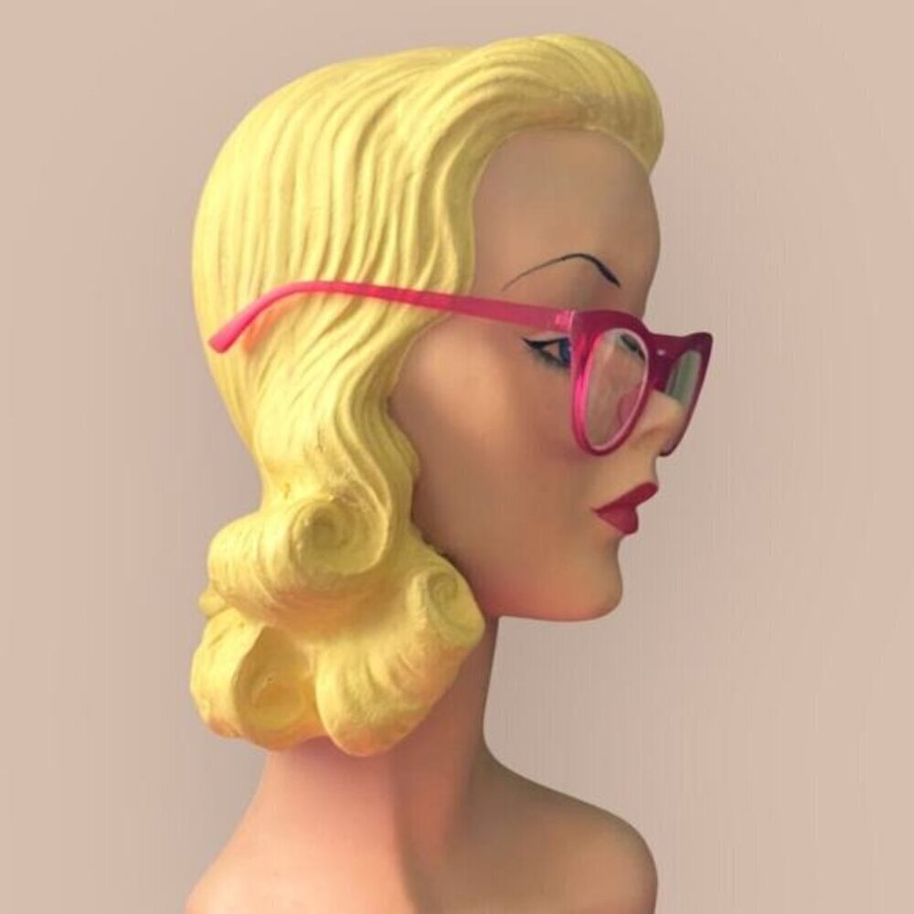 Betsey Johnson +2.00 Cat Eye Reading Glasses Readers Hot Pink Cat Eye - Picture 4 of 6
